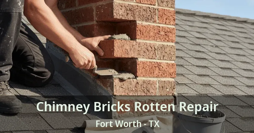 Chimney Bricks Rotten Repair Fort Worth - TX